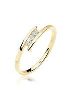 Diamore Diamantring »Verlobungsring Trio Diamant 0.06 ct. 375 Gelbgold«