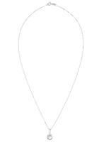 amor Ketting met hanger voor dames, witgoud 375, zirkonia synth.