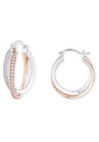 amor Creolen voor dames, sterling zilver 925, zirkonia (synth.)