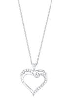 Amor Kette mit Anhänger »Herz, 2026246«, mit Zirkonia