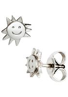 Jobo Paar Ohrstecker »Sonne«, 925 Silber