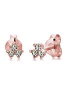 Elli Dames oorsteker Geo Trio Fijn met kristal in 925 sterling zilver