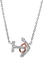 Firetti Kette mit Anhänger »Anker, Bicolor«, mit Zirkonia
