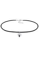 Elli Collierkettchen »Halloween Spinne Spider Choker Zirkonia 925 Silber«