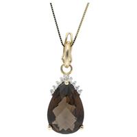 Luigi Merano Goldkette »mit Rauchquartz und Zirkonia«