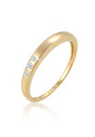 Diamore Diamantring »Verlobung Trio Diamant (0.07 ct) 585 Gelbgold«