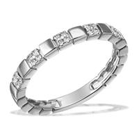 goldmaid Damenring 585/- Weißgold 20 Brillanten 0,13 ct. P2/H