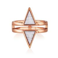 buckley london Ring Messing rotvergoldet