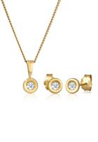 Diamore Schmuckset »Solitär Klassisch Diamant (0.22 ct) 585 Gelbgold«