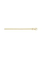 Adelia´s Silberkette »Silber 925 Sterling Silver Collier - Halskette«, 925 Sterling Silber vergoldet Ankerkette rund