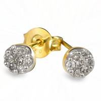 goldmaid Paar Ohrstecker 585/- Gelbgold 14 Brill. 0,26 ct.
