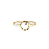 CAÏ Ring »925/- Sterling Silber vergoldet Zirkonia«