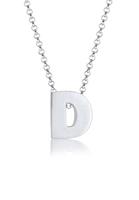 Elli Dames Letter D Minimal in 925 Sterling Zilver