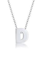 Elli Dames Letter D Minimal in 925 Sterling Zilver