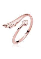 Elli Fingerring »Herz Flügel Feminin Offen 925 Silber«