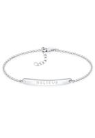 Elli Armband »Believe-Schriftzug 925 Sterling Silber«