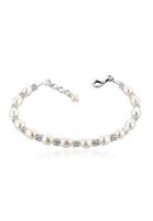 Nenalina Perlenarmband »Süßwasserzuchtperle Stopper Flower Bead 925 Silber«