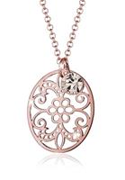 Elli dames ornament met kristallen in 925 sterling zilver rose gold plated Roségoud