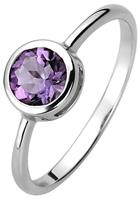 Jobo Fingerring, 925 Silber mit Amethyst