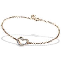 goldmaid Armband Herz 925/- Sterlingsilber 30 Zirkonia