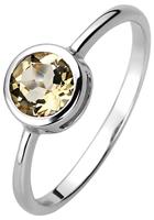 Jobo Fingerring, 925 Silber mit Citrin