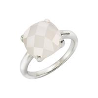 Jamelli Ring »925/- Sterling Silber rhodiniert mit Mondstein«