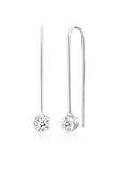 Elli dames hanger Geo Trend met kristal in 925 sterling zilver