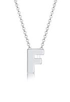 Elli Collierkettchen »Buchstabe F Initialen Trend Minimal 925 Silber«