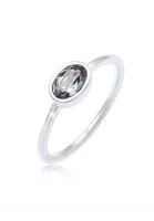 Elli Fingerring »mit Swarovski Kristalle Ovalem Design 925 Silber«