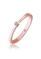 Elli Ringen 925 Sterling zilver Solitaire Zirkonium