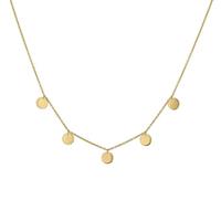 CAÏ Collier »925/-Sterling Silber vergoldet Plättchen Boho«