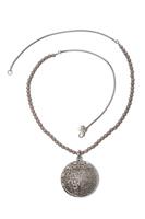 COLLEZIONE ALESSANDRO Lange Kette »Vicky«, ziselierter und bombierter Anhänger