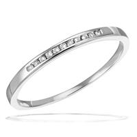 goldmaid Damenring 585/- Weißgold 11 Brillanten P2 0,05 ct.