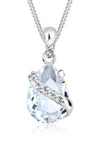 Elli Dames druppel met kristal in 925 sterling zilver