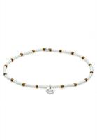 Elli Armband »Plättchen Anhänger Beads Kugeln Bunt 925 Silber«
