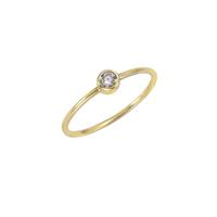 CELESTA Ring 375/- Gelbgold Zirkonia weiß