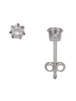 Adelia´s Paar Ohrstecker »Silber 925 Sterling Silver Ohrringe - Ohrstecker«, 925 Sterling Silber mit Zirkonia Ø 4 mm