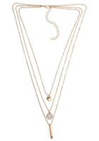 COLLEZIONE ALESSANDRO Kette mit Anhänger »Layerkette, C2777A - F101«, mit Glassteinen