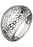 Jobo Silberring »Blumen«, breit 925 Silber