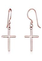 Elli Dames Oor Hanger Kruis Symbool in 925 Sterling Zilver