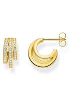 Thomas Sabo Paar Creolen »Ringe gold, CR652-414-14«, mit Zirkonia