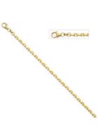 Jobo Goldarmband, Ankerarmband 585 Gold diamantiert 21 cm