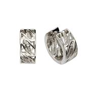 Vivance Klappcreolen »925/- Sterling Silber 14x Zirkonia«