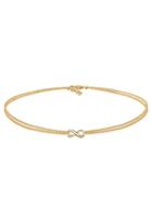 Elli Dames Choker Infinity Oneindigheid Trend in 925 Sterling Zilver