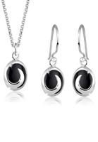 Elli Dames Onyx Zwart in 925 Sterling Zilver