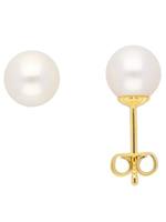 Adelia´s Paar Ohrstecker »Gold 8 k (333) Ohrringe - Ohrstecker«, 8 k 333 Gelbgold mit Süßwasser Zuchtperle
