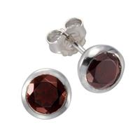 Vivance Ohrstecker »925/- Sterling Silber Granat«