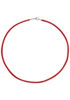 Jobo Kette ohne Anhänger, Seidenkette rot 42 cm 2,8 mm