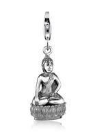 Nenalina Charm-Einhänger »Buddha Karma Talisman Trend Symbol 925 Silber«