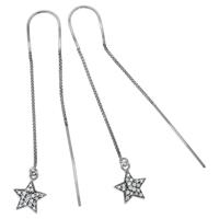 Vivance Durchzieh-Ohrringe »925/- Sterling Silber Sterne«
